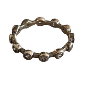 Silpada Silver and Crystal  Band